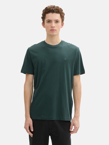 T-Shirt TOM TAILOR DENIM en vert : devant