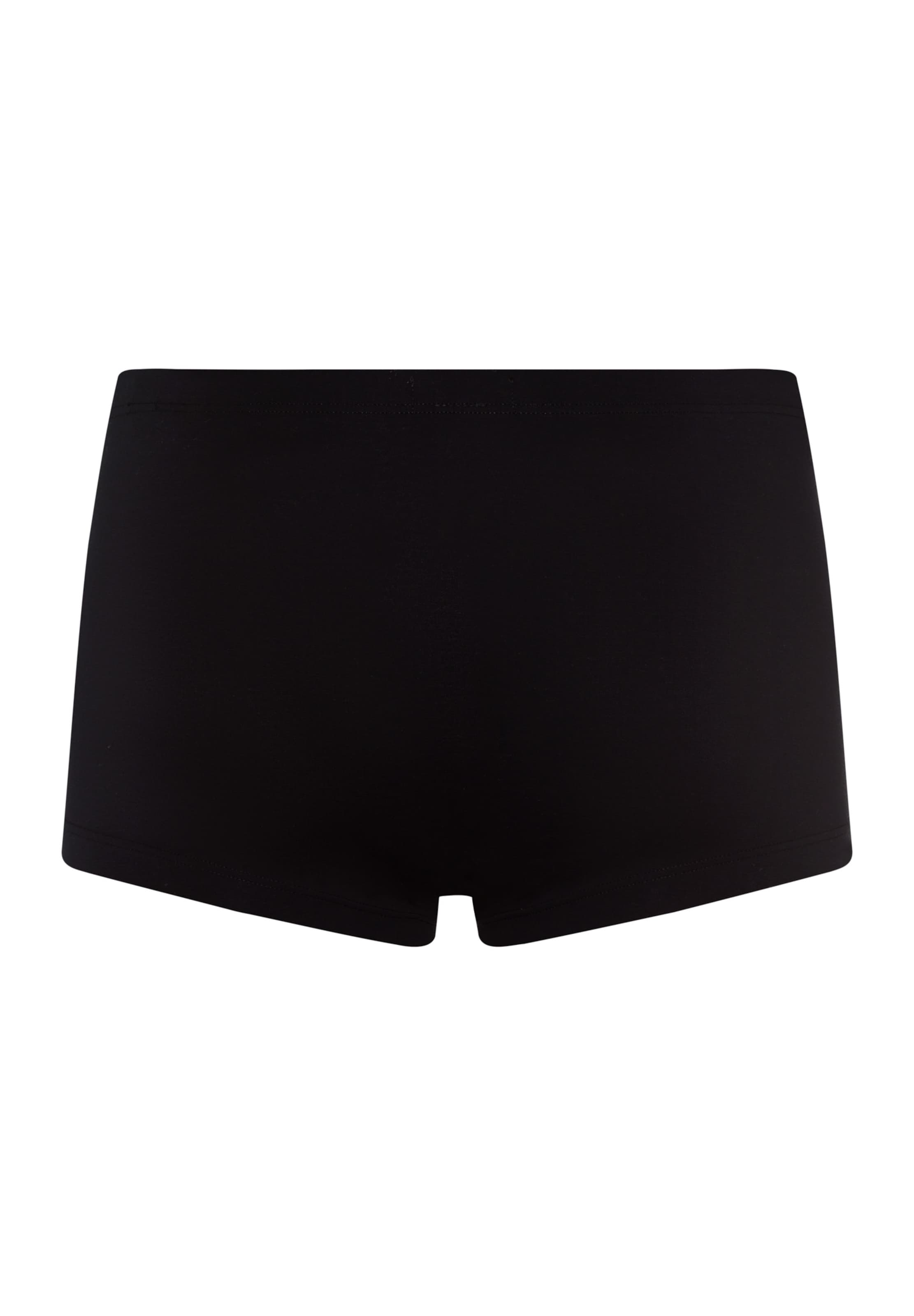 Hanro - Boxers 'Cotton Sensation' em preto: frente