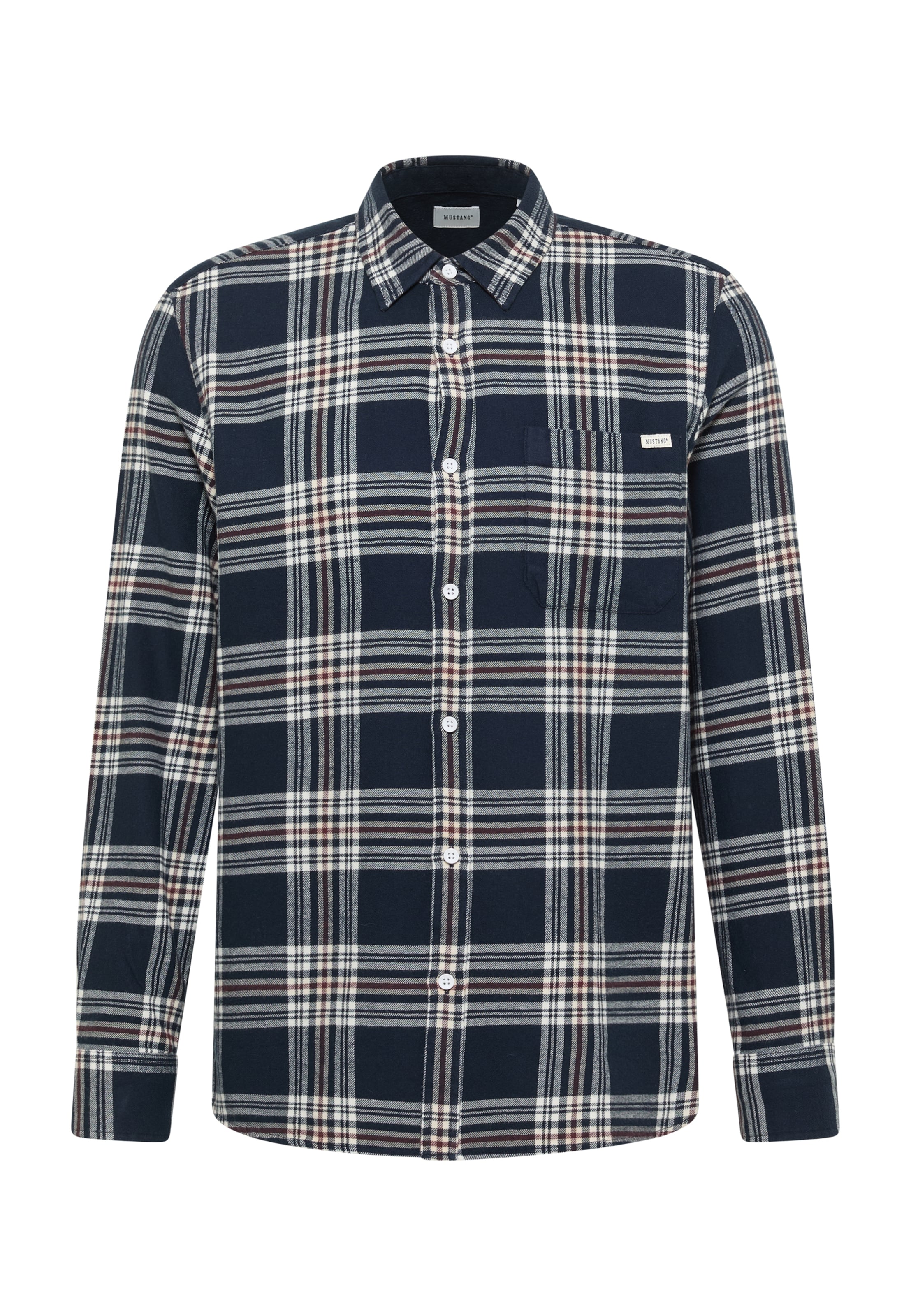 MUSTANG Regular Fit Hemd 'Eastbridg ' in Blau: Vorderseite