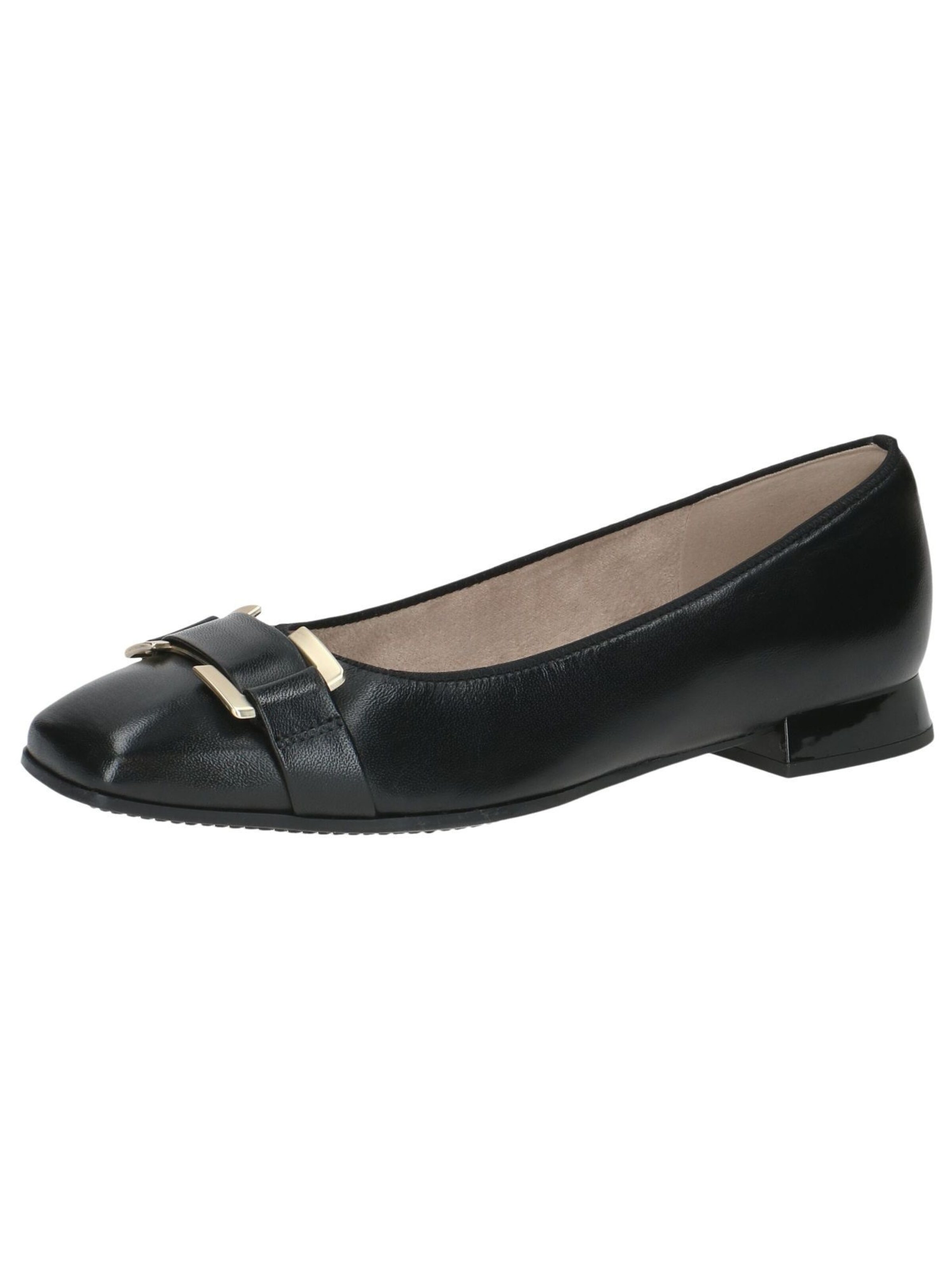 CAPRICE Ballet Flats in Black: front