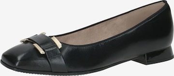 CAPRICE Ballet Flats in Black: front