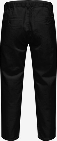 Regular Pantalon à pince 'Leo' Only & Sons en noir