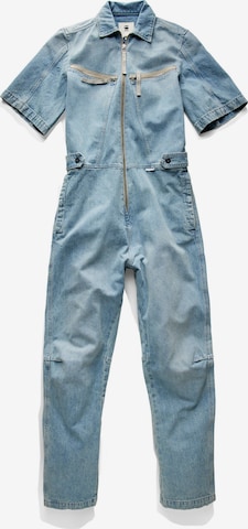 G-Star RAW Jumpsuit in Blauw: voorkant