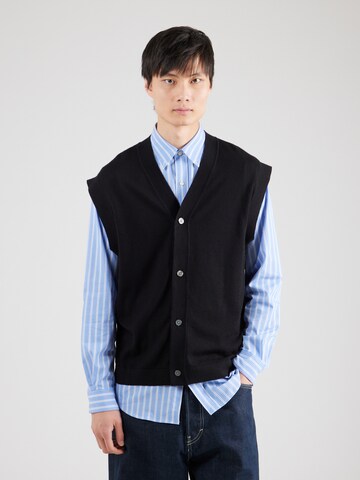 SELECTED HOMME Knit Cardigan 'SLHTRAY' in Black: front