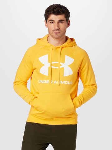 UNDER ARMOUR Športna majica 'Rival' | rumena barva: sprednja stran