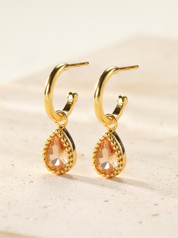 Hey Happiness Ohrringe 'January Birthstone' in Gold