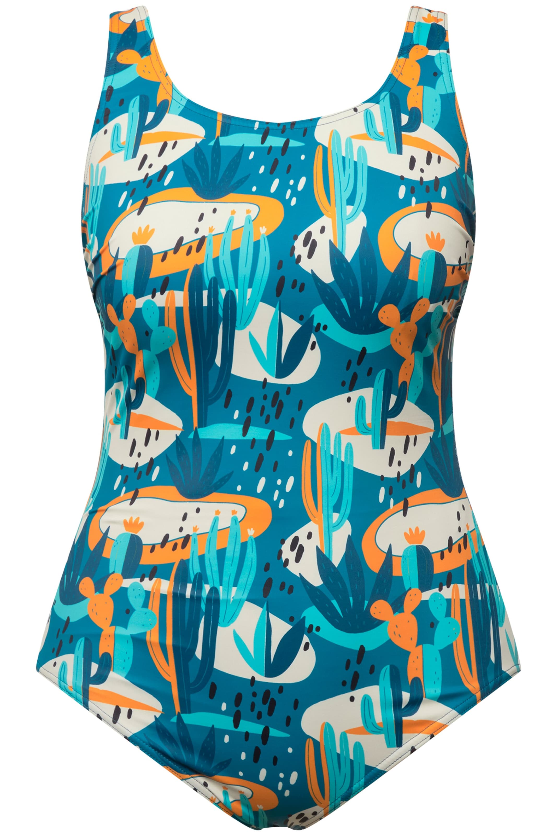 Maillot de bain Ulla Popken en bleu : devant