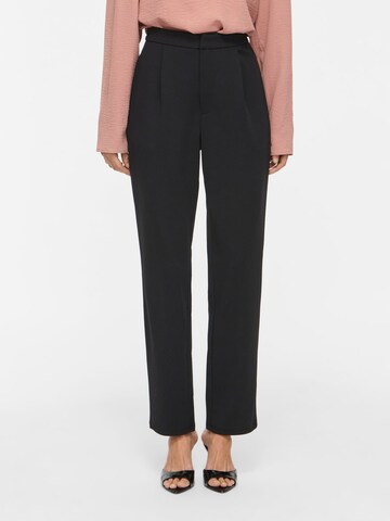 VILA Slimfit Broek 'VIClara' in Zwart: voorkant