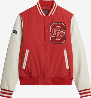 Veste mi-saison 'Mascot Varsity' Superdry en rouge : devant