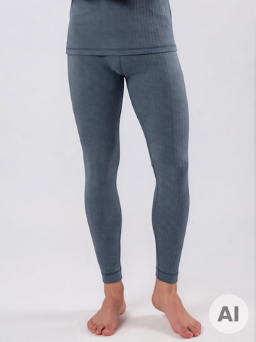 Ammann Lange onderbroek ' 193 Thermo ' in Blauw: voorkant