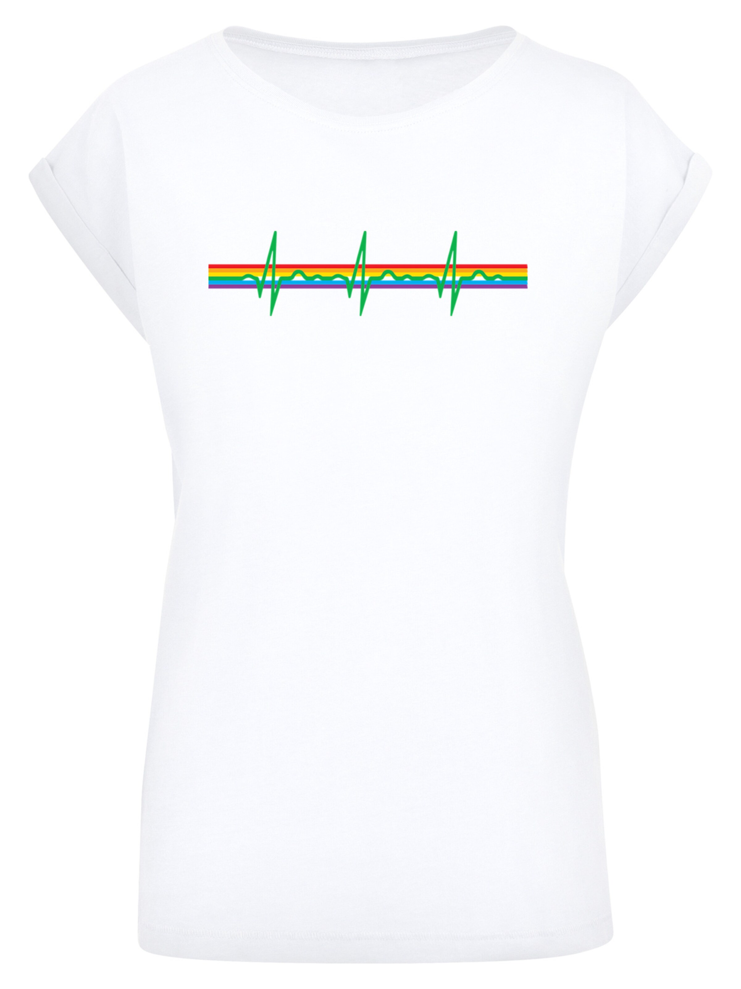 F4NT4STIC Shirt 'Pink Floyd ' in White: front