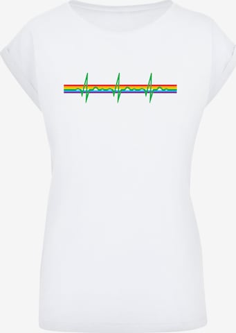 F4NT4STIC Shirt 'Pink Floyd ' in Weiß: Vorderseite