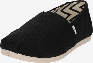 TOMSSlip On cipele 'CLASSIC' - crna boja: prednji dio