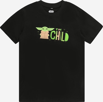 Mister Tee T-shirt 'Mandalorian The Child' i svart: framsida