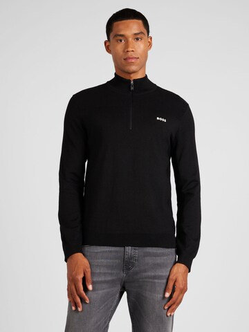 BOSS Sweater in Black: front