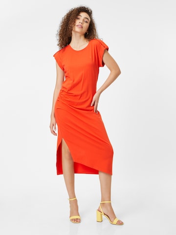 Lauren Ralph Lauren - Vestido en naranja: frente