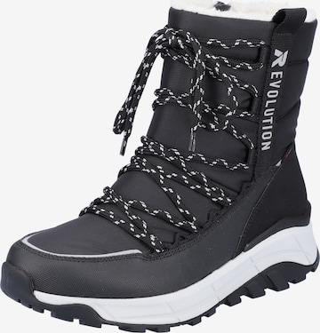 Rieker EVOLUTION Snow Boots 'W0065' in Black: front