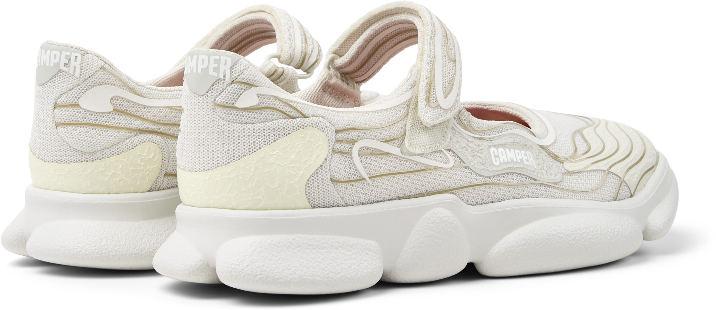 CAMPER Ballet Flats 'Karst' in White