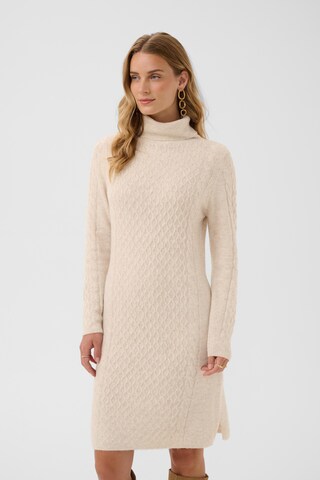 Love Copenhagen - Vestido de malha 'Erami' em bege: frente