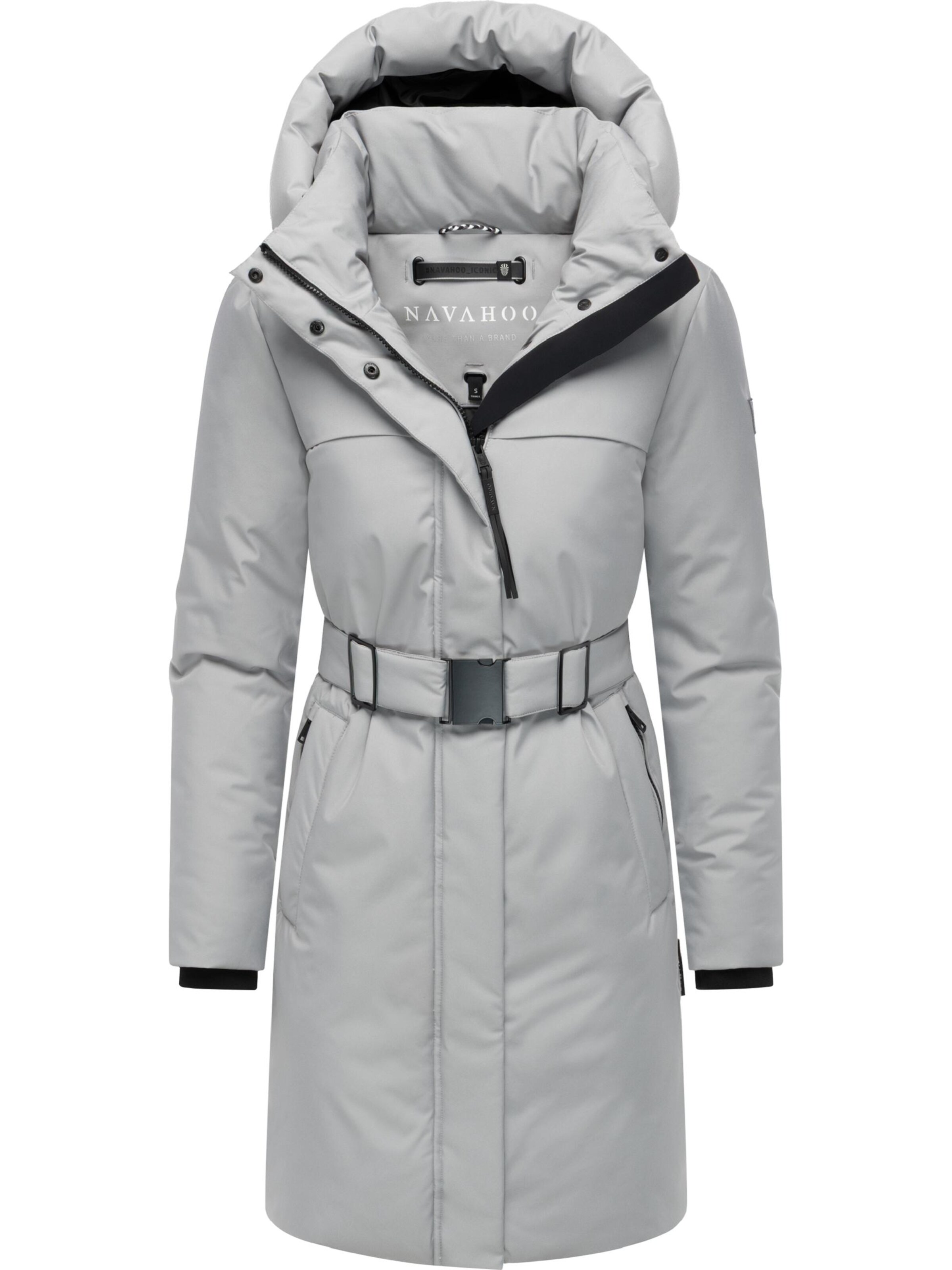 NAVAHOO Winter Coat 'Gipfelspass XIV' in Grey