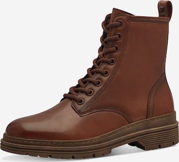 Bottines à lacets Tamaris en marron : devant