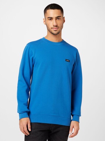 Sweat-shirt DENHAM en bleu : devant