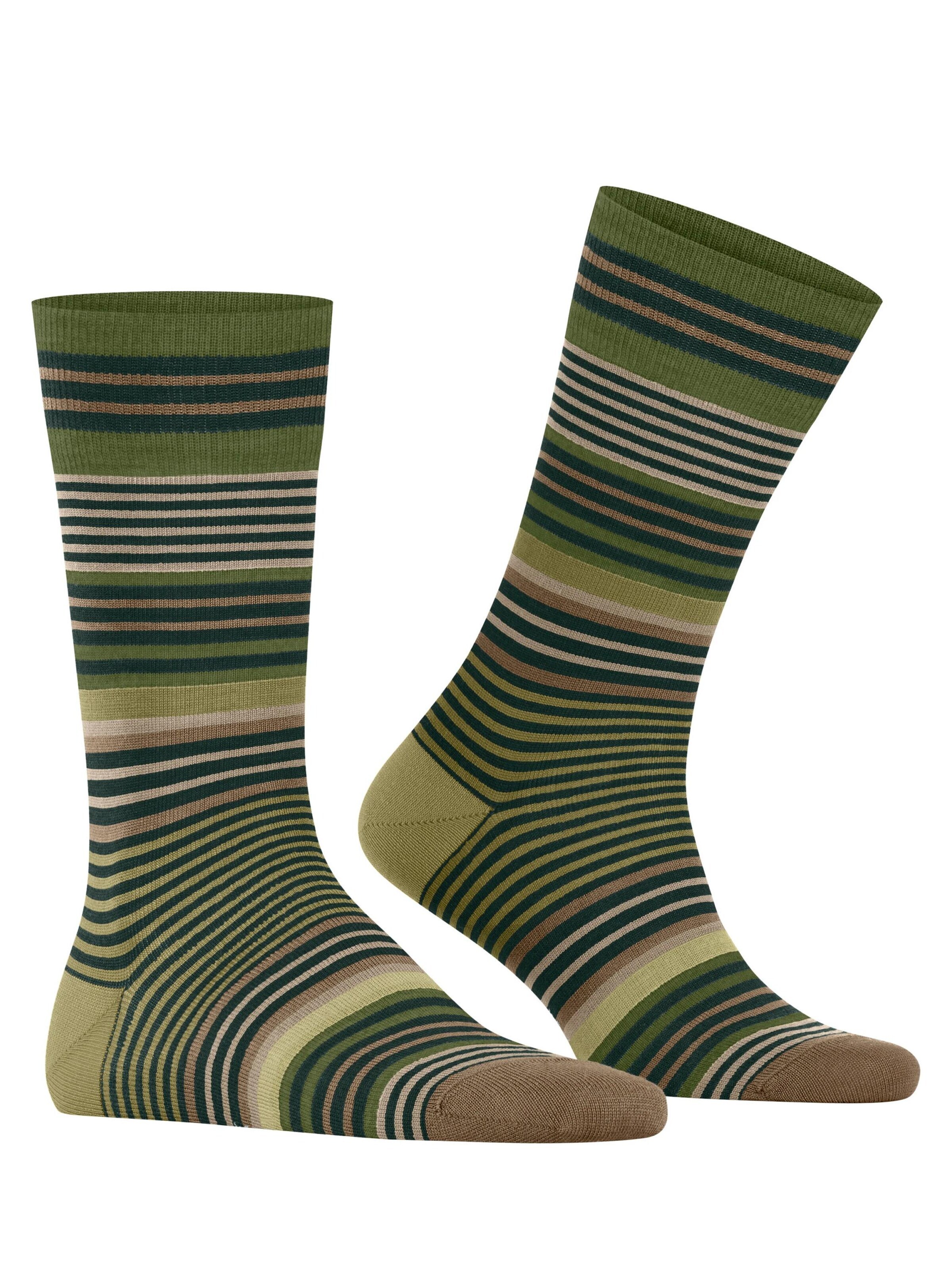 BURLINGTON Socks 'Stripe' in Green