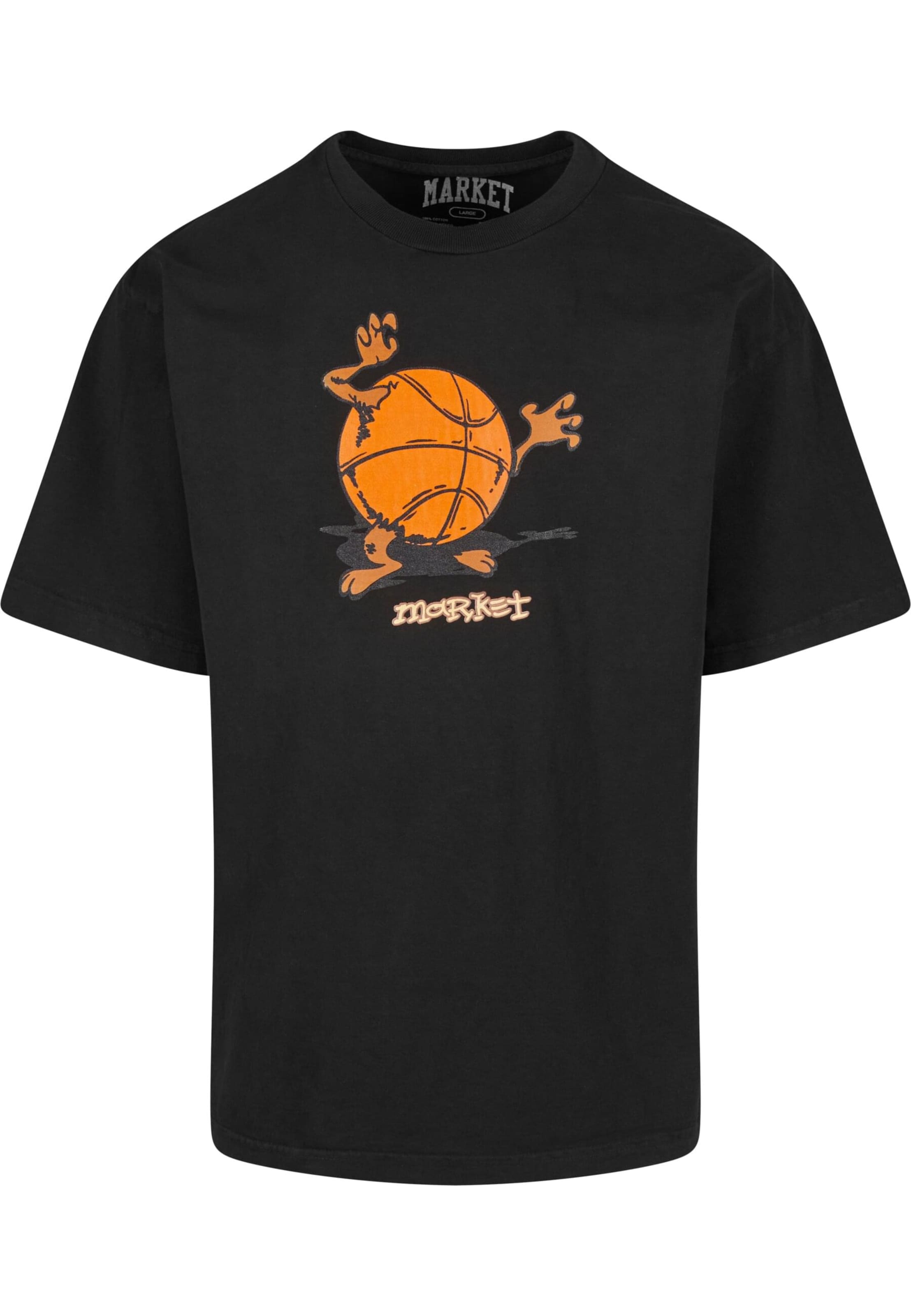 MARKET T-Shirt 'Devil Ball' in Schwarz: Vorderseite