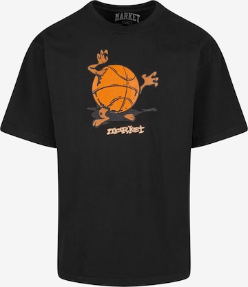 MARKET Shirt 'Devil Ball' in Zwart: voorkant