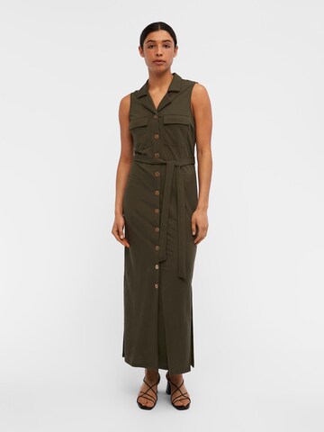 OBJECT Shirt Dress 'Corine' in Green: front