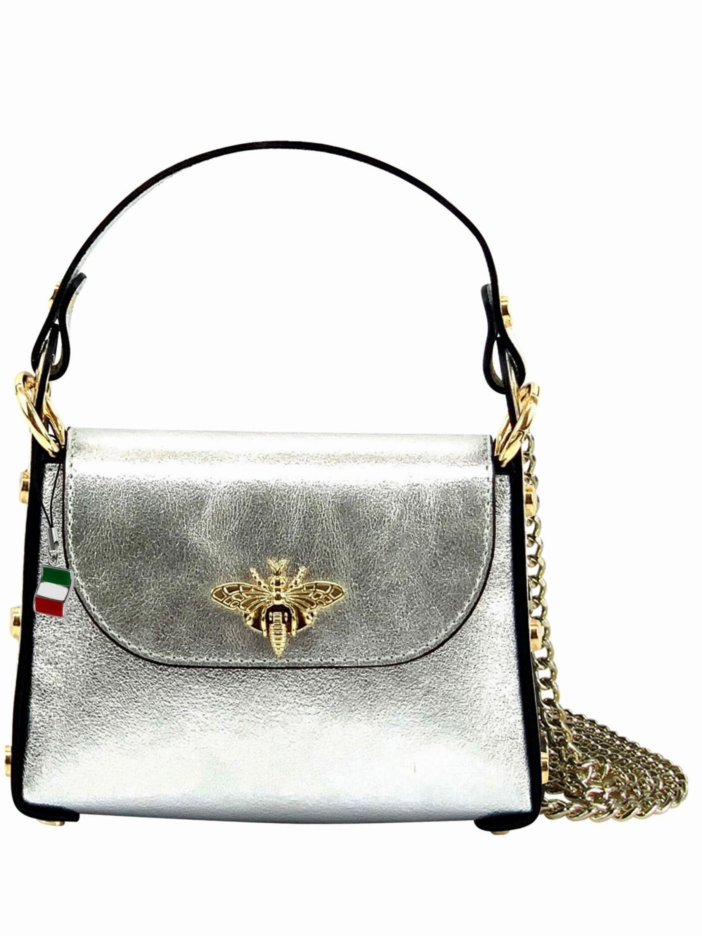 Florence Crossbody bag in Silver: front
