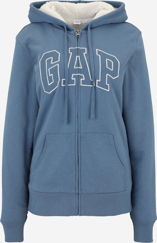 Gap Tall Кофта на молнии 'HERITAGE' в Синий: спереди