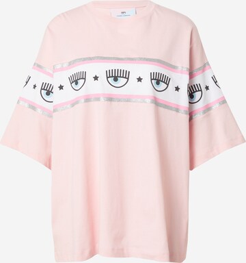 Tricou de la Chiara Ferragni pe roz: față