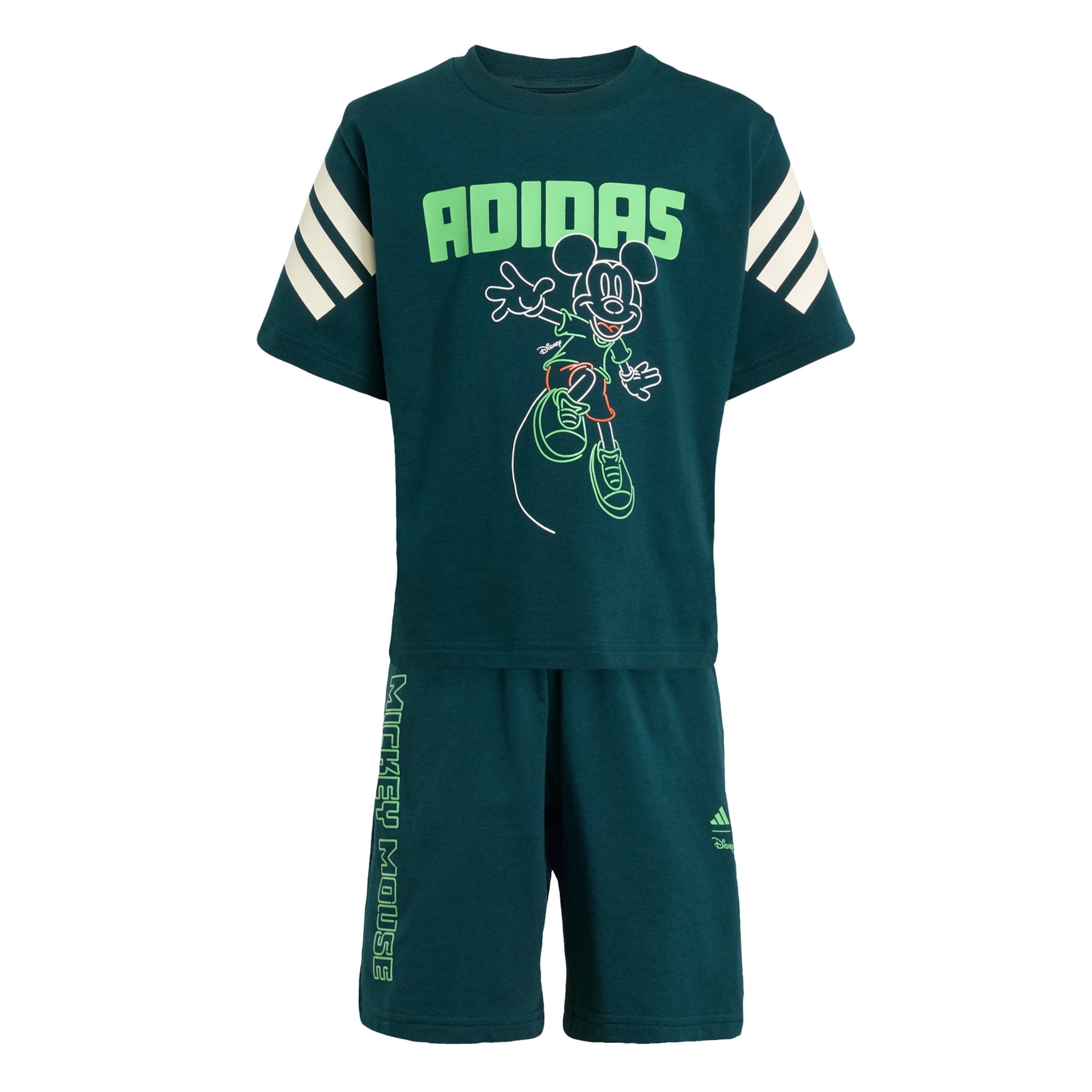 ADIDAS SPORTSWEAR Tracksuit 'Adidas x Disney Micky Maus' in Green: front