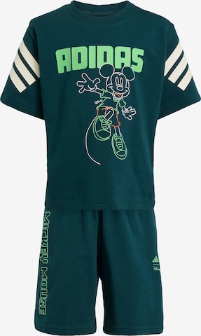 ADIDAS SPORTSWEAR Tracksuit 'Adidas x Disney Micky Maus' in Green: front