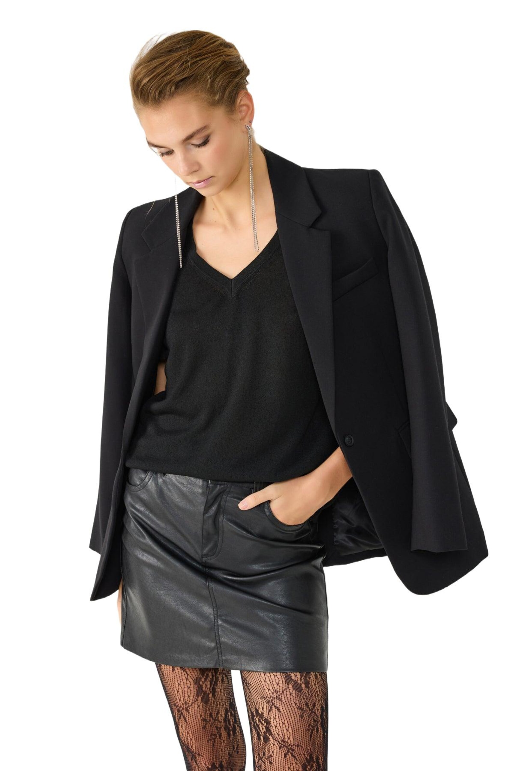 No Matter What Loosefit Pullover in Schwarz