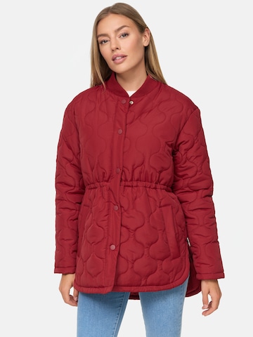 Threadbare Between-season jacket 'Juliet' in Red: front