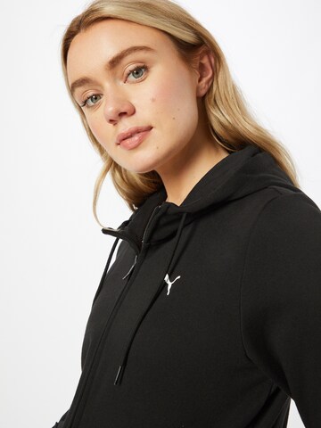 PUMA Sports sweat jacket 'Essential' in Black