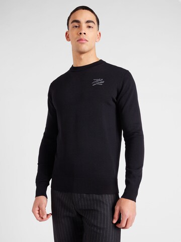 Karl Lagerfeld Sweater in Black: front