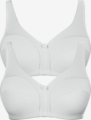 VIANIA Minimiser Bra 'Basic' in White: front