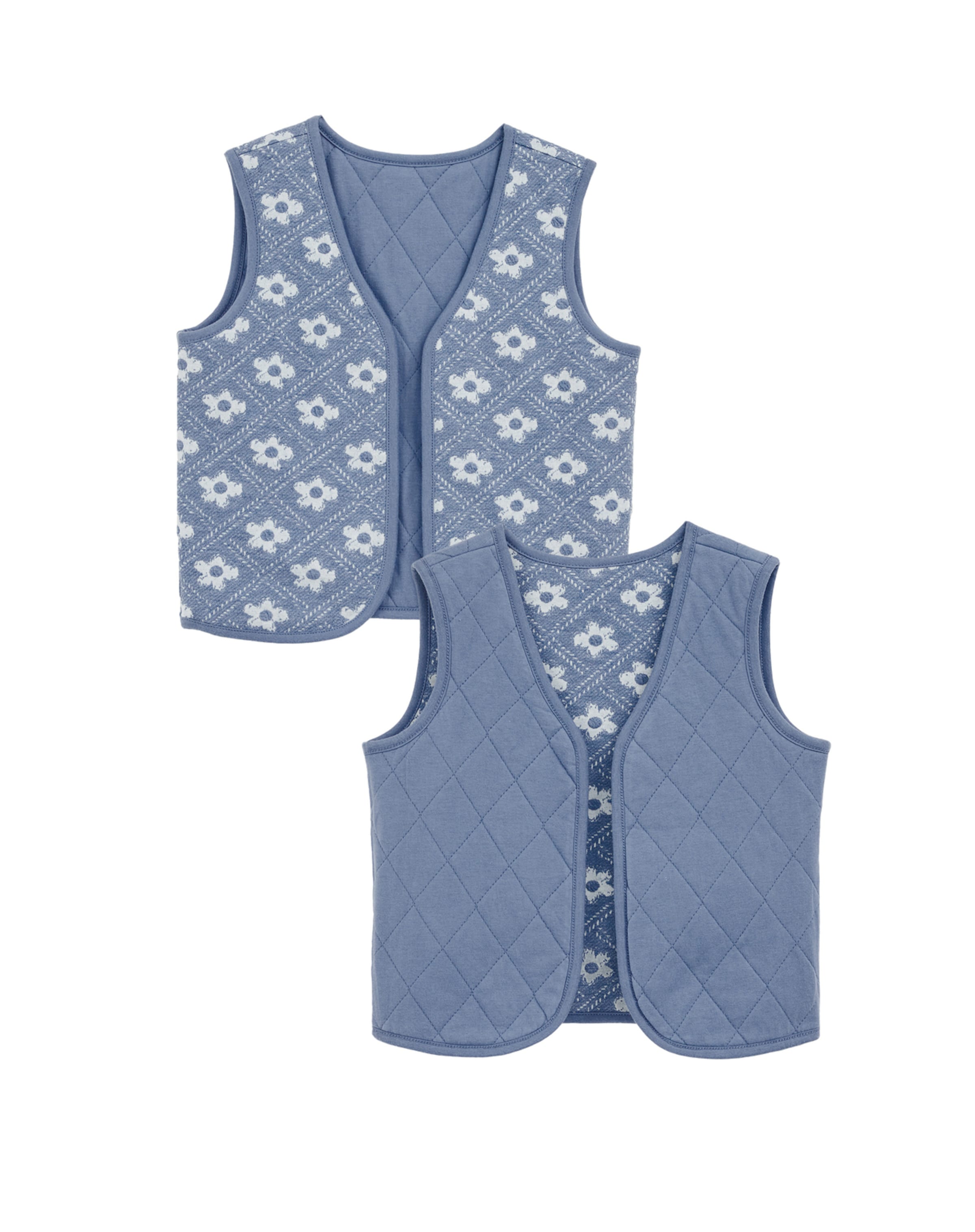 WE Fashion Γιλέκο σε μπλε: μπροστά