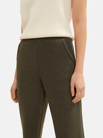 TOM TAILOR Loose fit Pants in Green