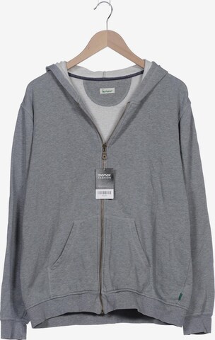 hessnatur Sweatshirt & Zip-Up Hoodie in L in Grey: front