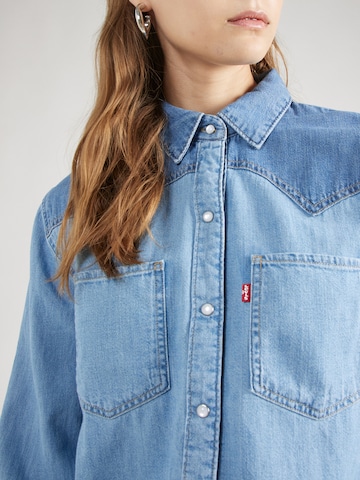 LEVI'S ® Bluse 'Teodora Western Shirt' in Blau