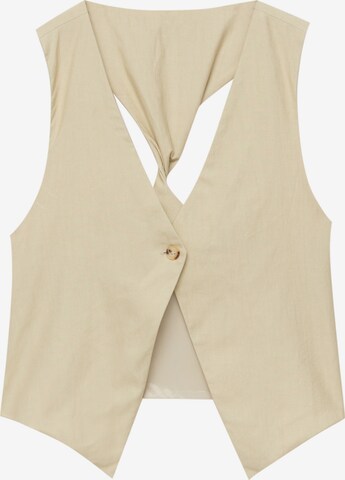 Pull&Bear Suit vest in Yellow: front