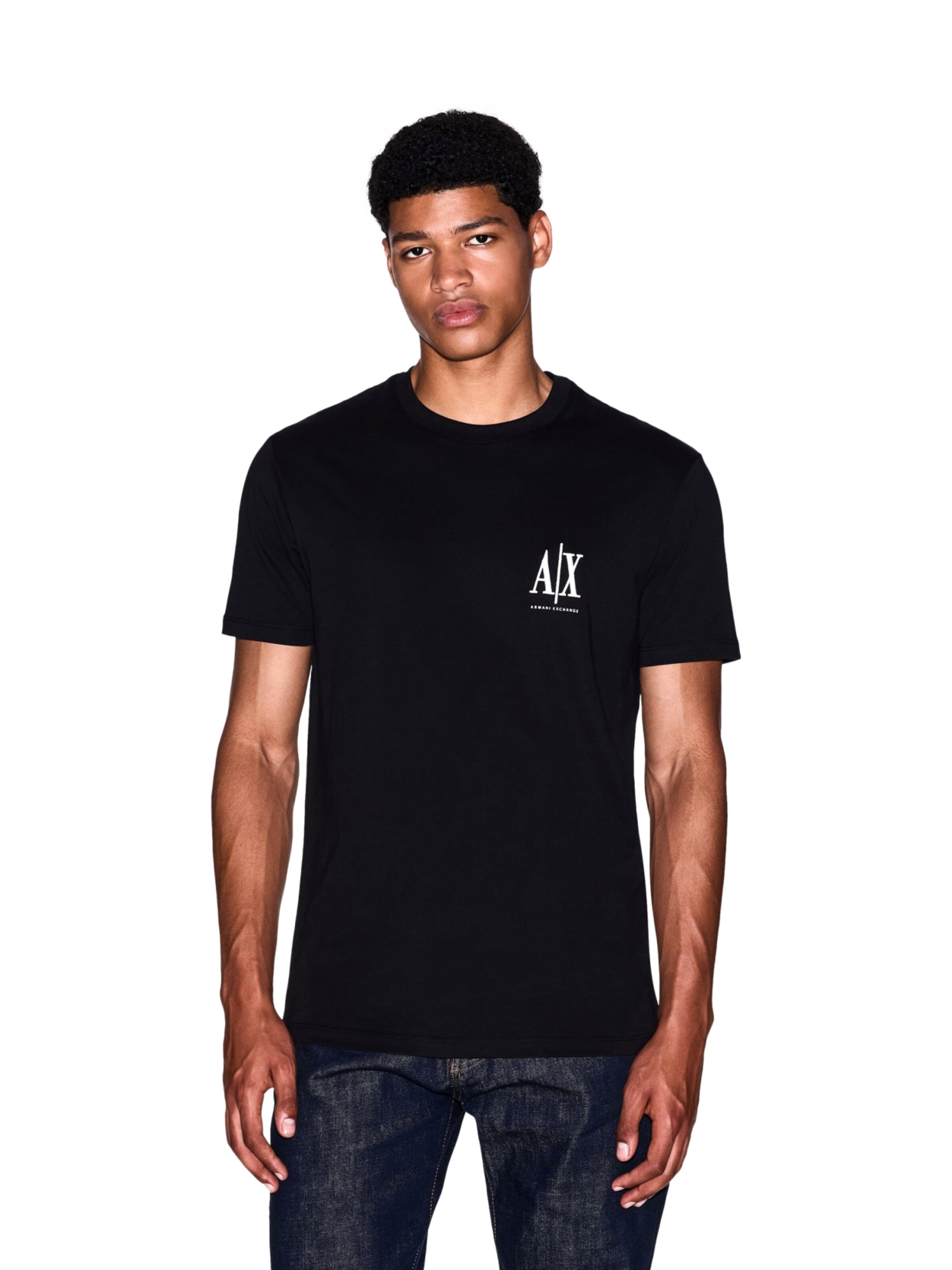 T-Shirt ARMANI EXCHANGE en noir : devant