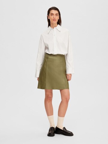 SELECTED FEMME Skirt in Green