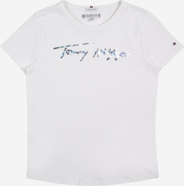 T-Shirt TOMMY HILFIGER en blanc : devant