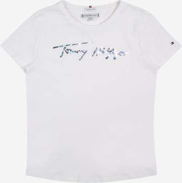 Tricou de la TOMMY HILFIGER pe alb: față