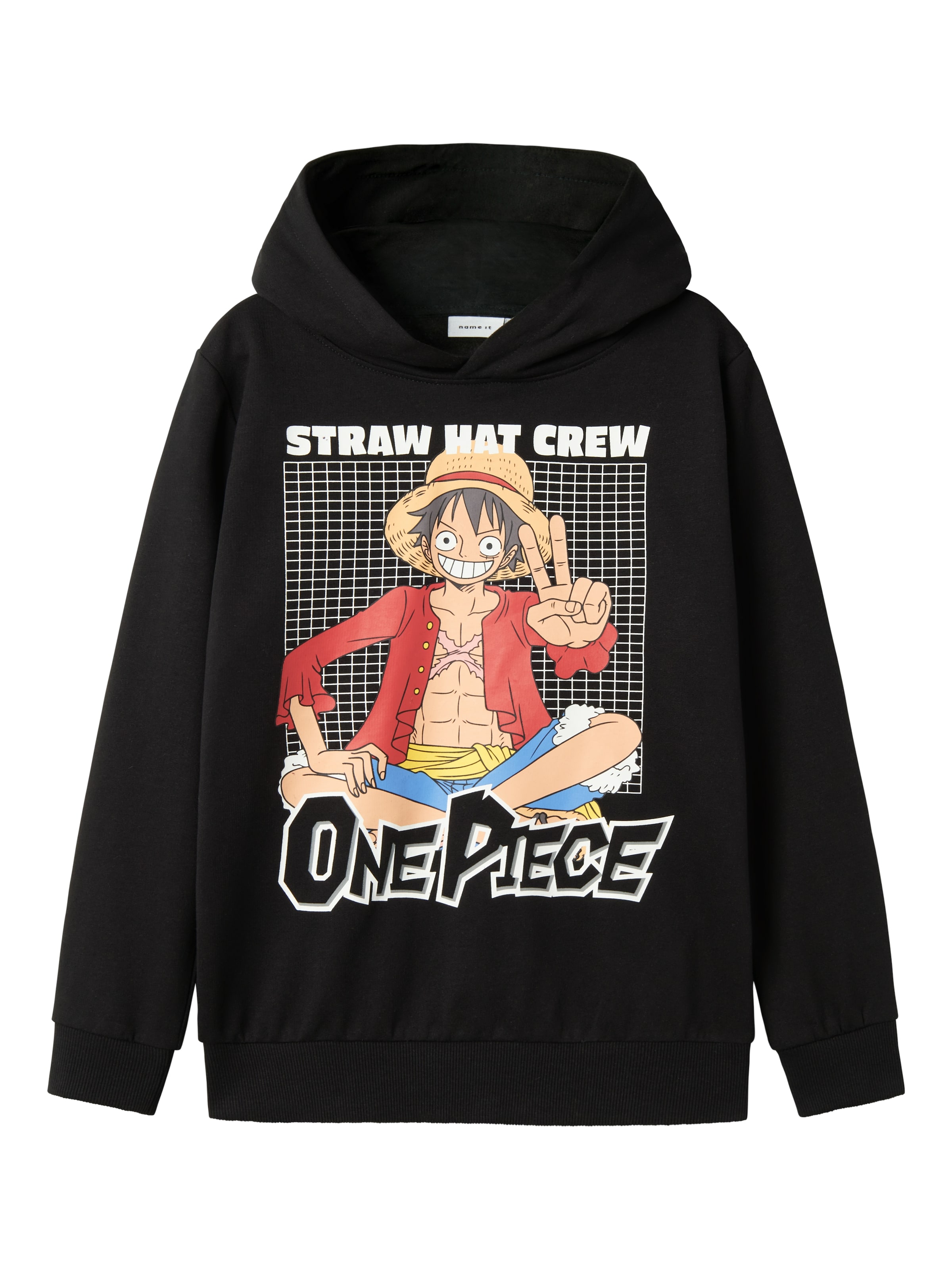 NAME IT Μπλούζα φούτερ 'NKMDyn' σε μαύρο: μπροστά